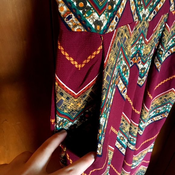 Wrangler Aztec Cropped Jumpsuit Great Condition Size Large - Picture 8 of 16